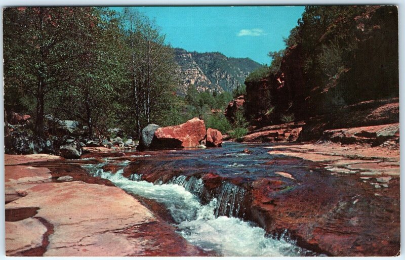 c1960s Oak Creek Canyon, AZ River Rapids Roben Co Chrome PC Bob Bradshaw A299