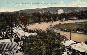 Wheeling West Virginia c1910 Postcard Race Track At State Fair