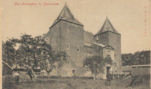 Netherlands Slot Loevestein Gorinchem Castle Vintage Postcard 07.53