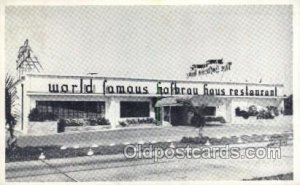 Hallandale Florida USA World Famous Hofbrau Haus 1952 postal used 1952