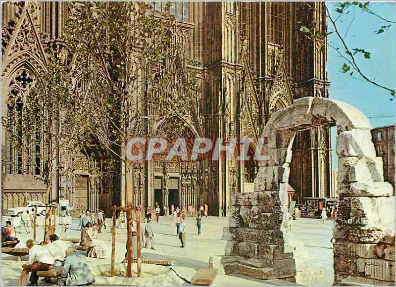 Postcard Modern Koln am Rhein Dom Hauptportal