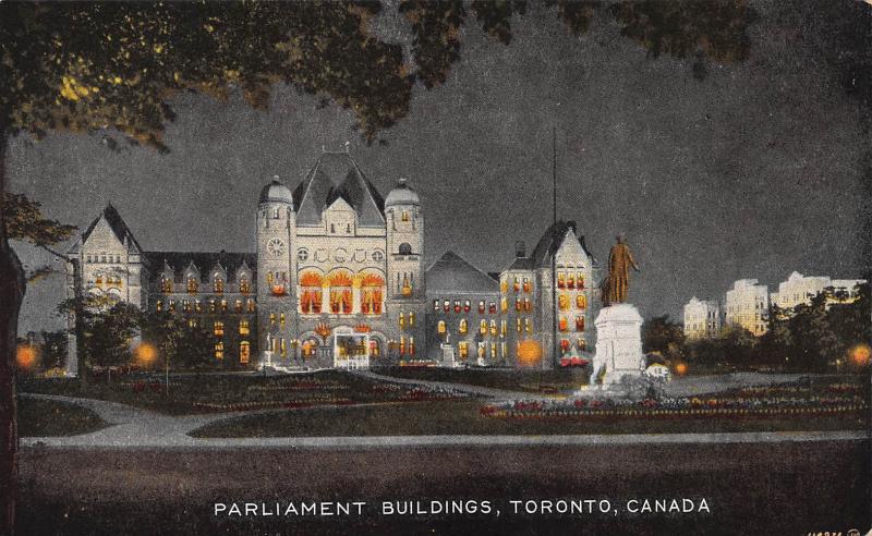 Parliament Buildings, Toronto, Canada, Early Postcard, Unused