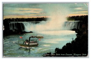 Niagara Falls Canada Horse-Shoe Falls Vintage Postcard Standard View Card