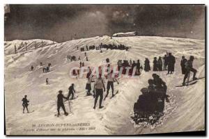 Old Postcard of Sports & # 39hiver Ski Luchon Superbagneres