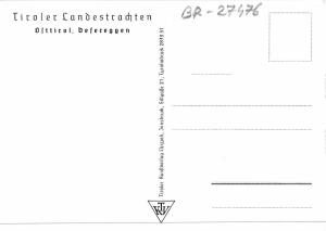 BR27476 Ofttirol deferteggen Tiroler landestrachten folklore costume