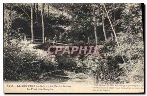 Old Postcard Louvesc Ardeche Little Switzerland The Bridge of Sighs