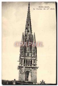 Postcard Old Bridge Cross The Bell Tower of the 15th Century