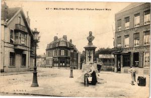 CPA MALO-les-BAINS - Place et statue gaspard MALO (194445)