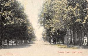 Lowell Michigan Hudson Street Scene Antique Postcard K88519