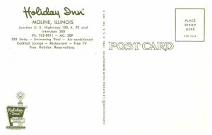 Postcard RESTAURANT SCENE Moline Illinois IL AT3701