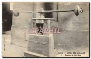 Old Postcard Paris Hotel Des coins Balance Du 17eme