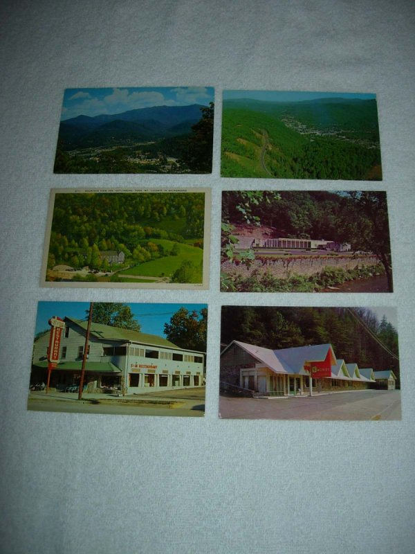 Gatlinburg TN - Lot Of 6 Great Vintage Postcards - x0576