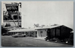 Postcard Port Huron MI 1960s Flamingo Motel Old Cars 3845 Lapeer Rd Still Active