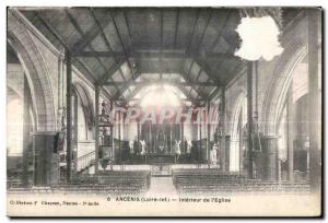 Ancenis - Interior of the Church - Old Postcard