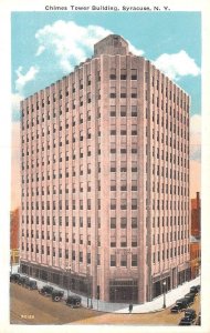 Syracuse, NY New York   CHIMES TOWER BUILDING  ca1920's Vintage Postcard