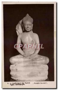 Old Postcard The Buddha in the Naha Macilinda Angkor Cambodia Musee Guimet Paris