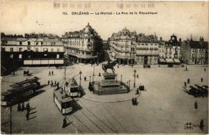 CPA ORLÉANS-Le Martroi-La Rue de la Republique (265038)