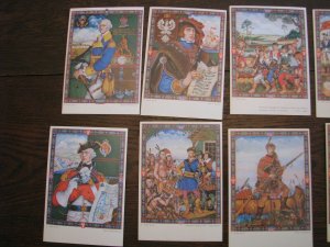 1939 NY Worlds Fair Souvenir POSTCARDS ARTHUR SZYK Polish-American Cpl.Set of 20