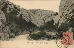 CPA OLLIOULES Les Gorges (1112653)