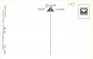 D62/ Nude Comic Bamforth Risque Postcard c1940s Boobs Woman Knight Bed 5