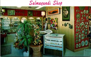 Postcard Interior of Salmagundi Shop in Ocean Springs and Pascagoula Mississippi