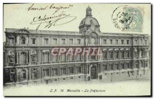 Old Postcard Marseille The prefecture