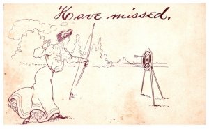 Woman Shooting Archery