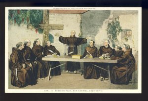 San Gabriel, California/CA Postcard, Convocation Of Father Superior, Act 2