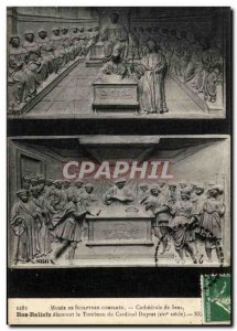 Old Postcard Museum Of Sculpture Compare Cathedrale Saint Etienne Sens Bas re...