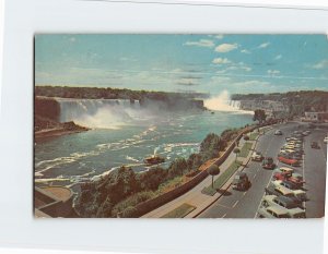 Postcard Niagara Falls From Rainbow Bridge Niagara Falls Canada