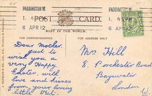 Far From the Madding Croud Child in Bed Blacks Postcard