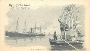 C-1905 Private Mailing Star Line Steamship Postcard Undivided 13466 