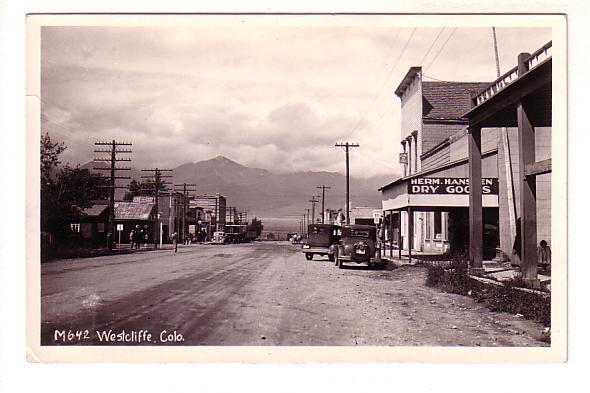 Real Photo, Westcliffe,, Colorado, Dry Goods Store