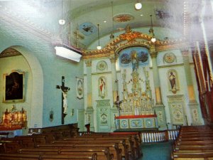 Vintage Postcard Notre Dame Des Victoires Interior of the Church Quebec Canada