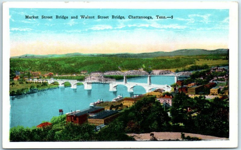 M-6131 Market Street Bridge and Walnut Street Bridge Chattanooga Tennessee