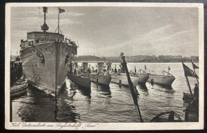 Mint WW2 Germany RPPC Postcard U Boat Submarine Kriegsmarine Kiel Flotilla