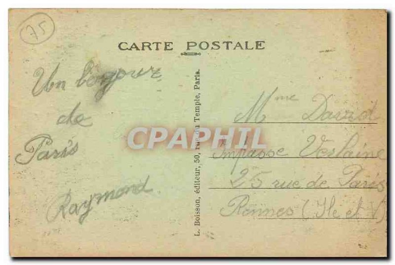 CARTE Postale Old Paris Arc de Triomphe Etoile