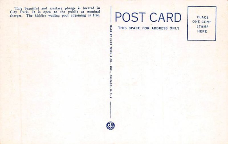 Muncipal Swimming Pool Postcard