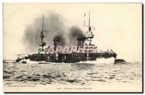 Postcard Old Boat Massena Breastplate of squadron