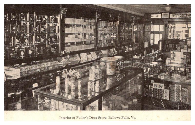 Vermont Bellows Falls ,  Fuller's Drug Store ,  Interior 