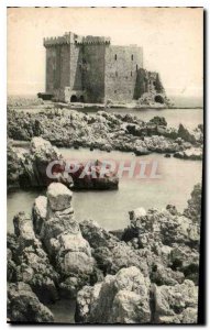 Postcard Old Cannes Chateau Saint Honorat Island Lerins