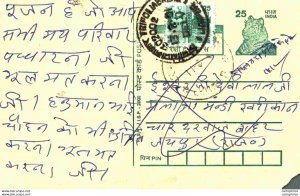 India Postal Stationery Tiger 25