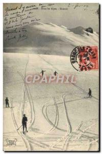 Old Postcard of Sports & # 39hiver skiing Skiers