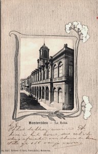 Uruguay Montevideo La Bolsa Art Nouveau Vintage Postcard C052