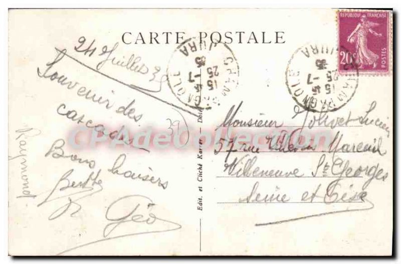 Old Postcard Bourg-de-Sirod Ain The Ponytail