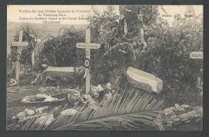 Ca 1916 PPC* WW1 France Grave Yard Of Unknown Soldiers In Church Yard Mint