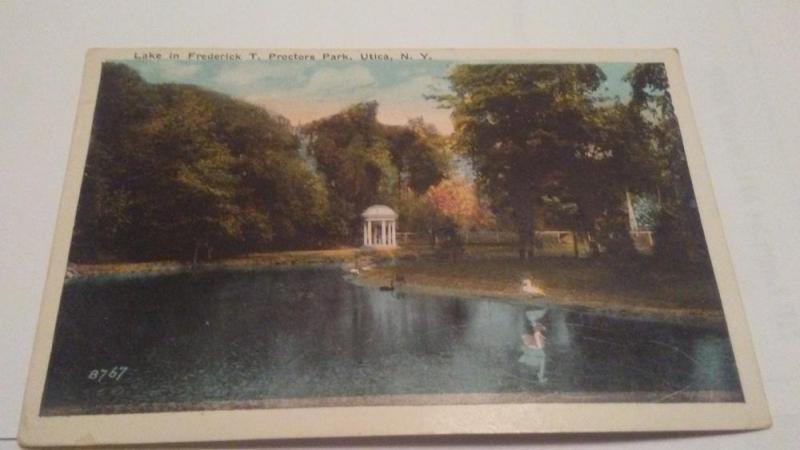 POSTCARD,UTICA,NY FREDERICK T.PROCTORS PARK 1920  $12 BEST  