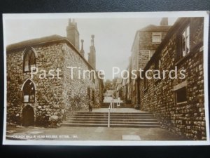 Kent HYTHE Church Hill & Alms Houses, Bartholemew Street Old RP Postcard by S&E