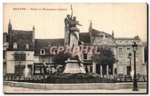 Old Postcard Beaune Place Carnot and monuments