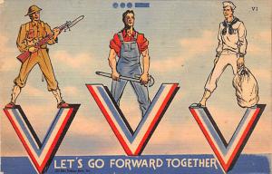 Let's Go Forward Together, Victory Series Patriotic Unused 